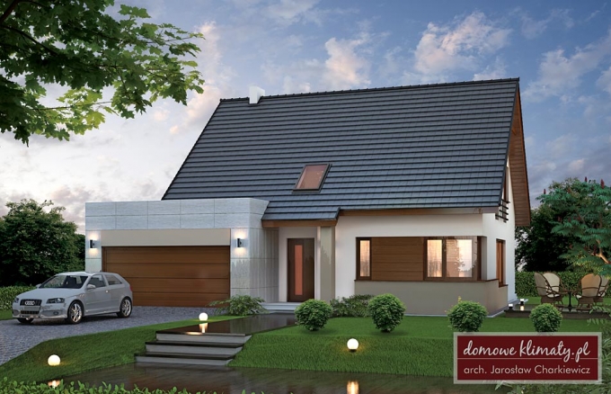 Projekt domu Ganimedes NF40, wizualizacja 1