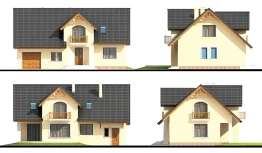 Projekt domu Bławatek III bis (2)