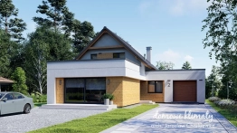 Projekt domu Dom z usługą (2)