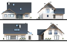 Projekt domu Dwupokoleniowy III (2)