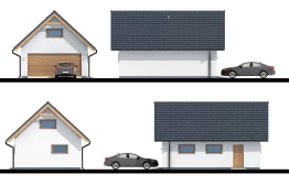 Projekt domu Garaż G-4 C (2)