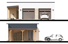 Projekt domu Garaż GS-2 (2)