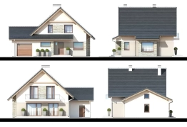 Projekt domu Przystań III G (2)