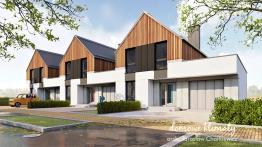 Projekt domu Szpinak 2 G (N) szeregówka pref.