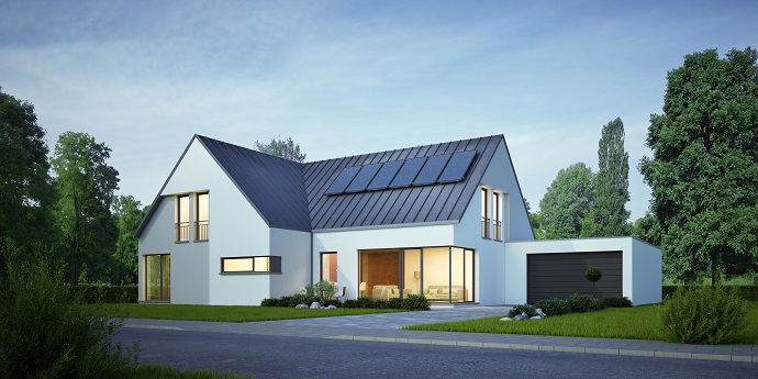 Nowoczesny energooszczedny dom ze stolarką aluminiową