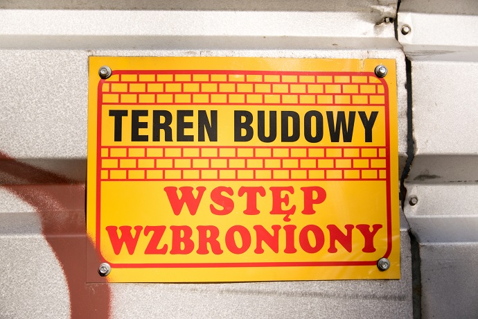 Wstęp wzbroniony - teren budowy