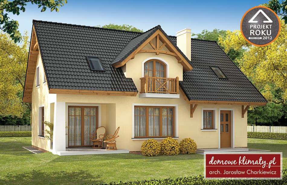 Projekt Domu Bławatek 10861 M² Domowe Klimaty